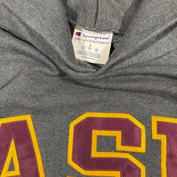 Mens vintage heavyweight cotton grey champion Arizona state university varsitY - Picture 2 of 5